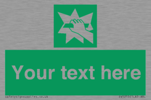 Custom Break Glass Sign